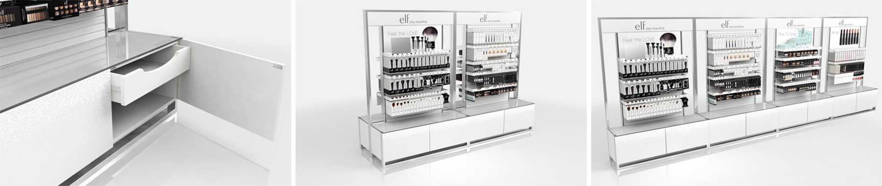 e.l.f. Cosmetic Display refinement